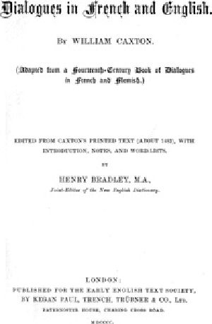 [Gutenberg 29214] • Dialogues in French and English